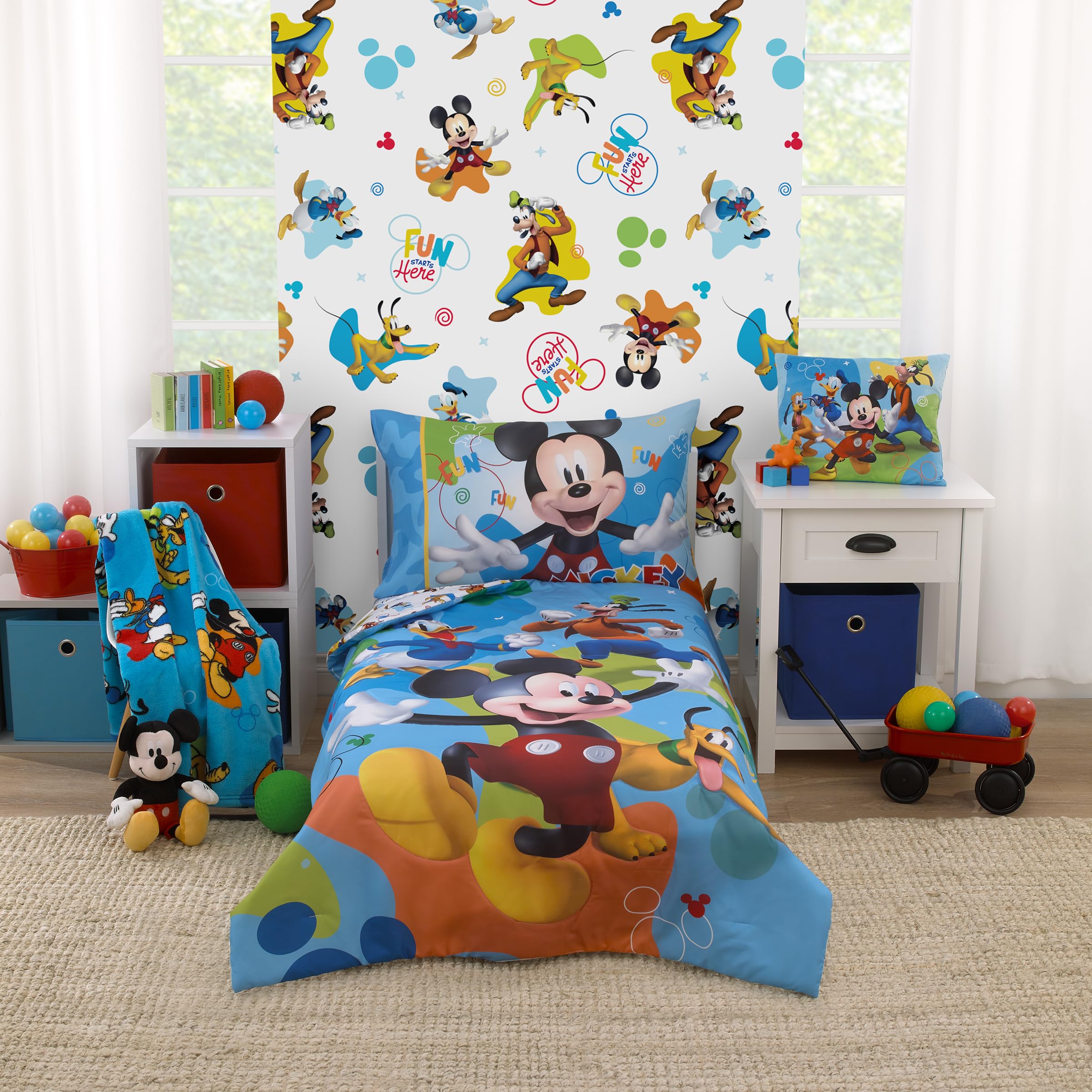 Amazon.com: NoJo Disney Mickey Mouse Blue, Red, and Green, Donald